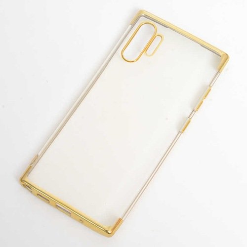 Galaxy Note 10 Plus Kılıf İnce Köşeleri Renkli Şeffaf Silikon