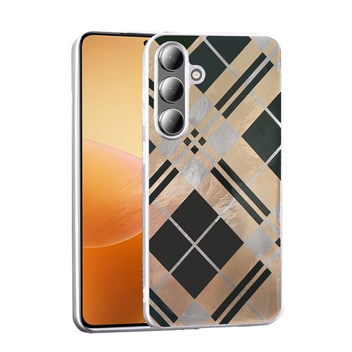 Galaxy S25 Kılıf Parlak Desenli İnce Tasarım Mep Kapak