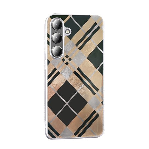 Galaxy S25 Kılıf Parlak Desenli İnce Tasarım Mep Kapak