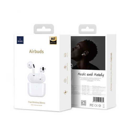 Wiwu Airbuds Lite Kablosuz Bluetooth Kulak İçi Kulaklık - Hi-Fi Superior - Wireless Şarj Kutusu