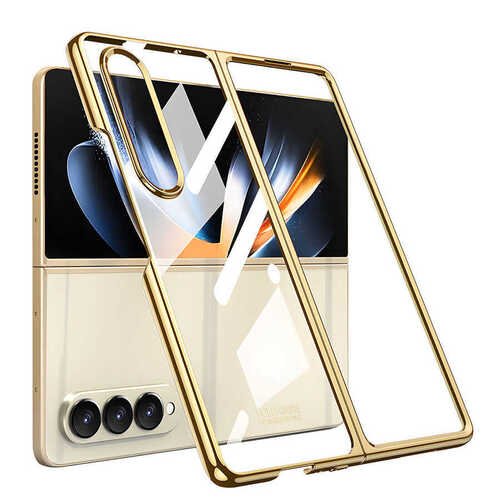 Galaxy Z Fold 4 Kılıf Full Camlı Kıpta Kapak