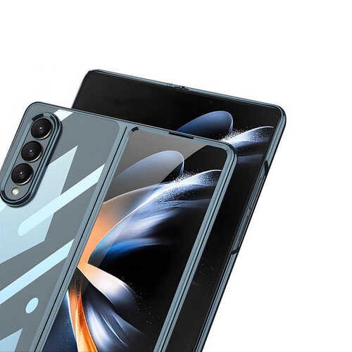 Galaxy Z Fold 4 Kılıf Full Camlı Kıpta Kapak