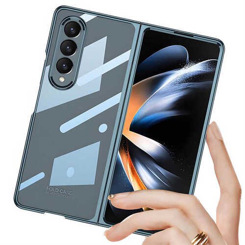 Galaxy Z Fold 4 Kılıf Full Camlı Kıpta Kapak