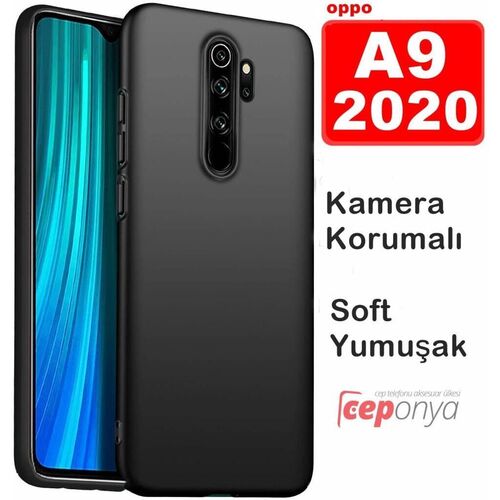 Oppo A5-A9 2020 Kamera Korumalı Soft Esnek Kalite Silikon Kılıf