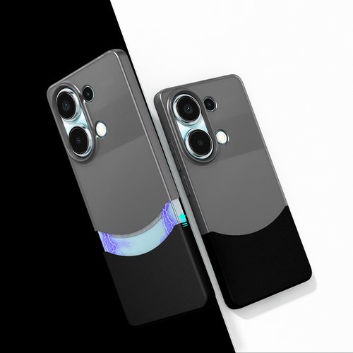 Redmi Note 13 Pro 4G Kılıf MagSafe Şarj Özellikli İnce Zarif Mıknatıslı Duble Kapak