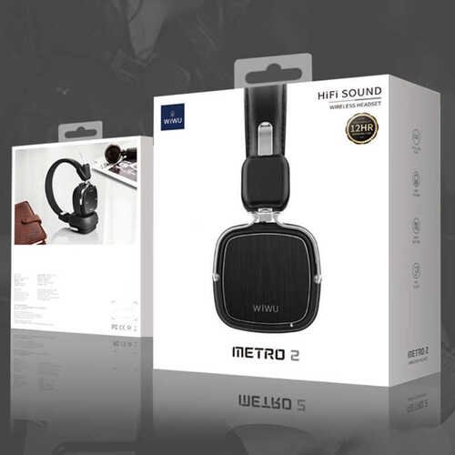 Wiwu Metro 2 Kablosuz Kulak Üstü Kulaklık Mikrofonlu Bluetooth v4.1 Hi-Fi Superior Wireless