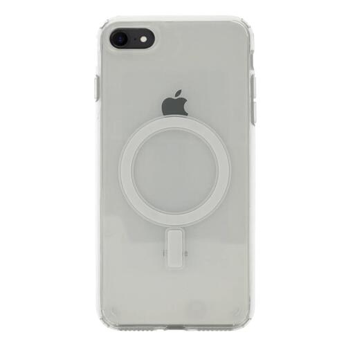 iPhone 8 Kılıf Magsafe Şarj Özellikli Şeffaf Sert PC Embos Kapak