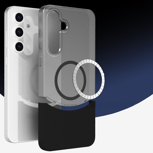 Galaxy S24 FE Kılıf MagSafe Şarj Özellikli İnce Zarif Mıknatıslı Duble Kapak