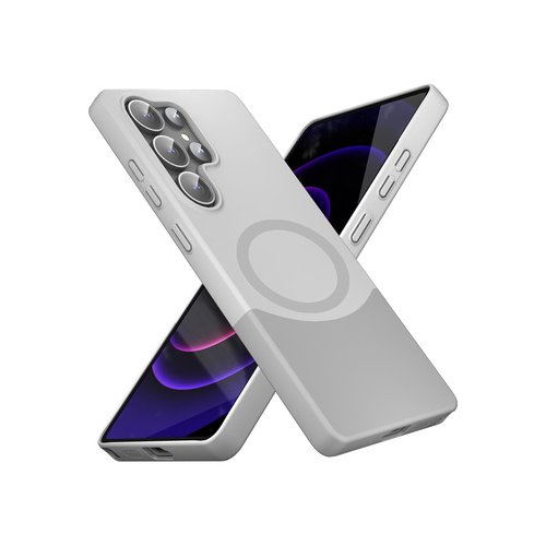 Galaxy S25 Ultra Kılıf MagSafe Şarj Özellikli İnce Zarif Mıknatıslı Duble Kapak