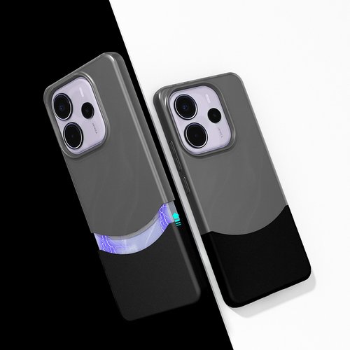 Redmi Note 14 4G Kılıf MagSafe Şarj Özellikli İnce Zarif Mıknatıslı Duble Kapak