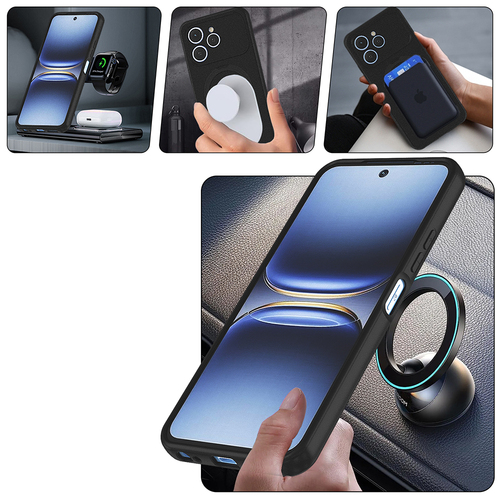 Tecno Spark 40 Kılıf Magsafe Şarj Özellikli Standlı Sensitive Touch Samara Kapak