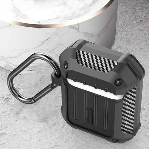 Wiwu APC006 Airpods Kılıf Ekstra Darbe Emici Karbon Fiber Tasarım