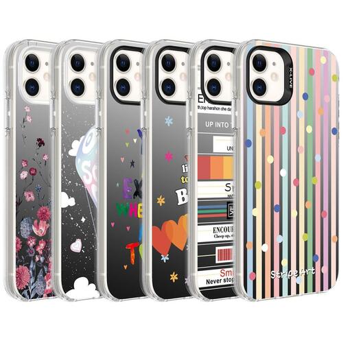 Apple iPhone 11 Kılıf Desenli Silver Lüx Sert Kapak