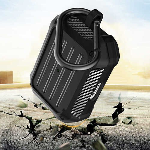 Wiwu APC006 Airpods Pro Kılıf Ekstra Darbe Emici Karbon Fiber Tasarım