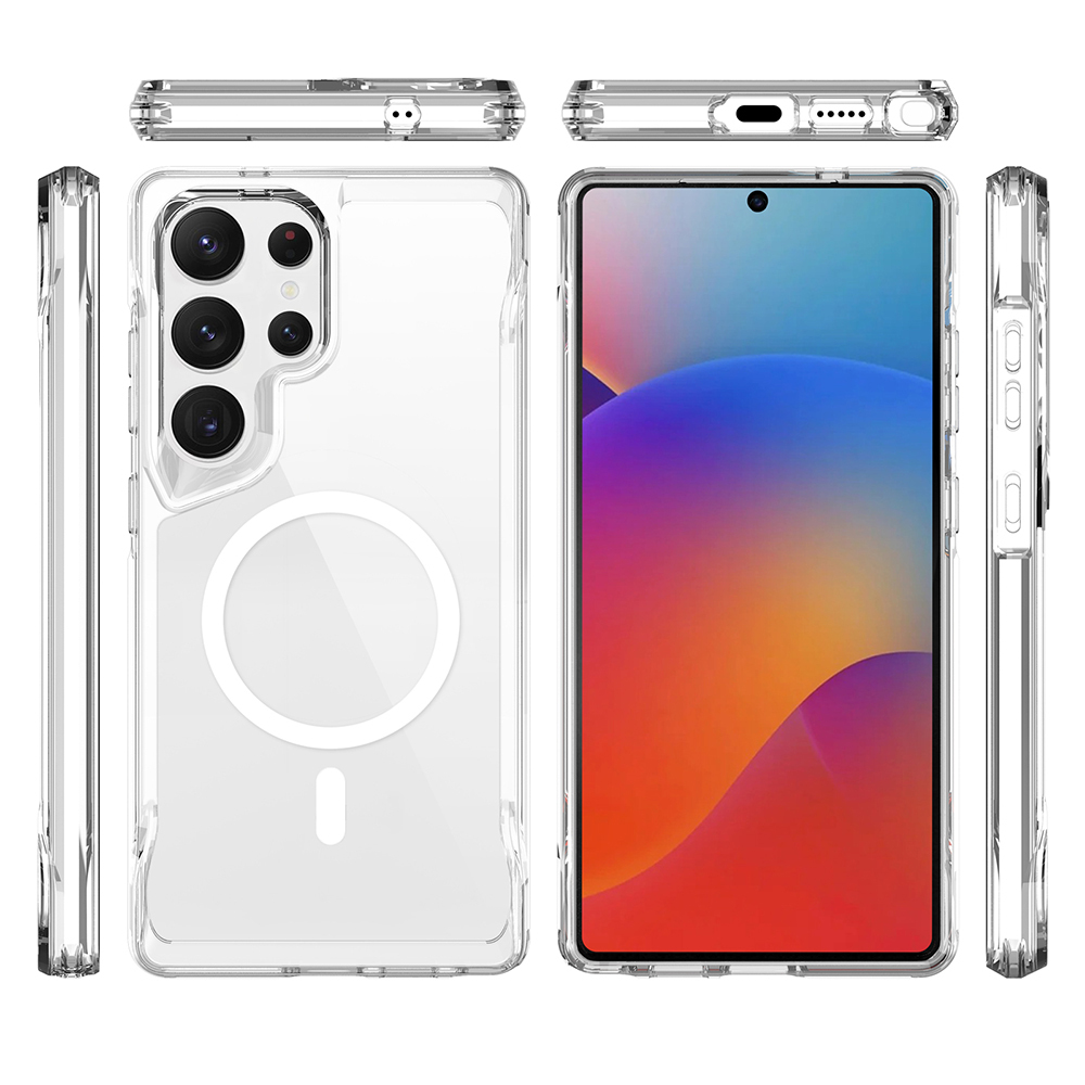 Galaxy S25 Ultra Kılıf Magsafe Şarj Özellikli Kamera Çıkıntılı T-Max Magsafe Kapak