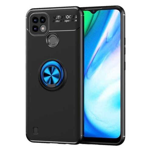 Realme C25 Kılıf Standlı Yüzüklü Manyetik Silikon