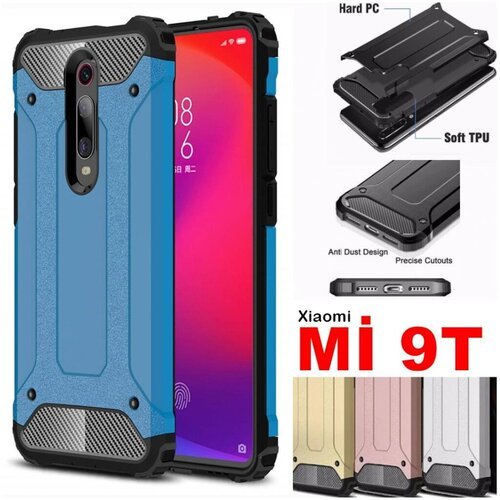 Xiaomi Mi 9T Kılıf İki Katman Armor Zırh Kaliteli Kılıf