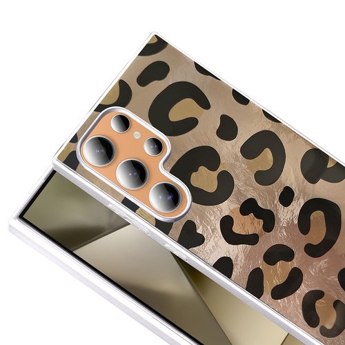 Galaxy S23 Ultra Kılıf Parlak Desenli İnce Tasarım Mep Kapak