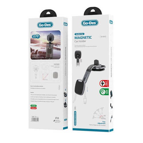 GD-HD786 Magnetic Go Des Vantuz Manyetik Araç Telefon Tutucu