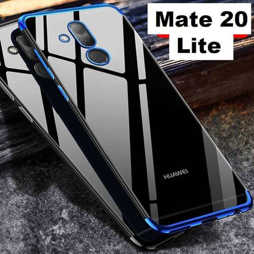 Huawei Mate 20 Lite İnce Köşeleri Renkli Şeffaf Kaliteli Kılıf