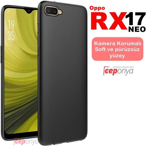Oppo RX17 Neo Kamera Korumalı Kaliteli Mat Soft Silikon Kılıf