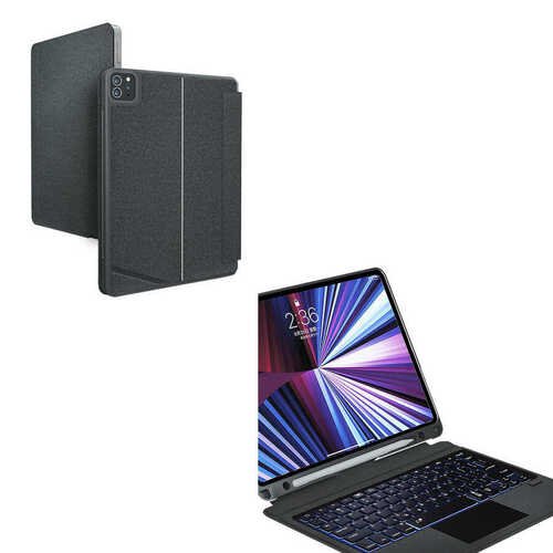 iPad Air 4 Kılıf 2020 Wiwu Mag Touch Klavyeli Standlı Kılıf