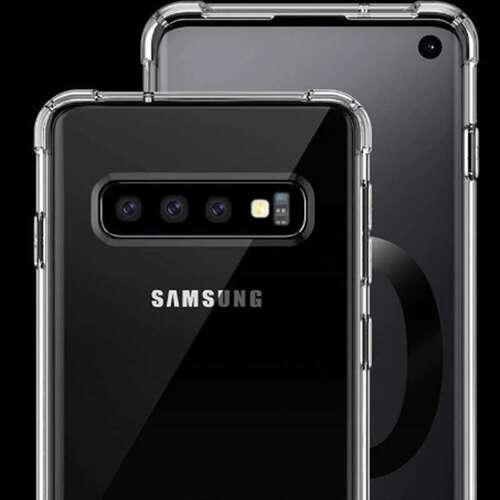 Galaxy S10 Köşeleri Airbagli Anti Shock Tamamen Şeffaf Kılıf