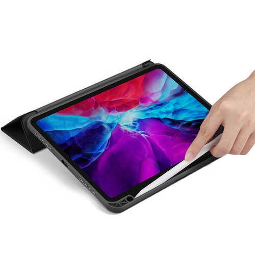 Apple iPad Pro 12.9 2018 (3.Nesil) Kılıf Zore Nort Arkası Şeffaf Standlı Kılıf