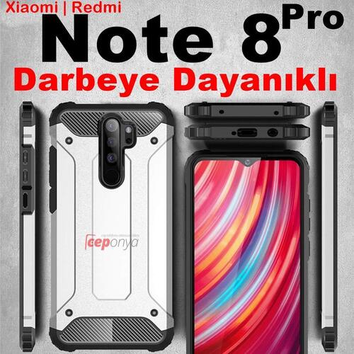 Xiaomi Redmi Note 8 Pro Armor Hybrid Zırh Kılıf