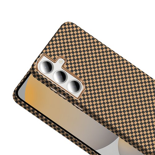 Galaxy S24 FE Kılıf M-safe Şarj Özellikli Karbon Fiber Görünümlü Gros Kapak