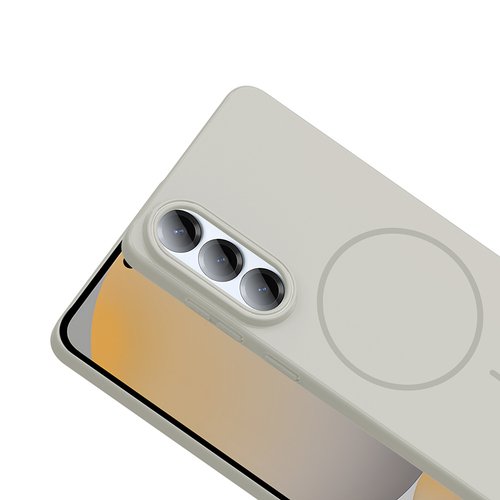 Galaxy S25 Edge Kılıf Magsafe Şarj Özellikli Kamera Çıkıntılı Ruby Lüx Silikon Kapak