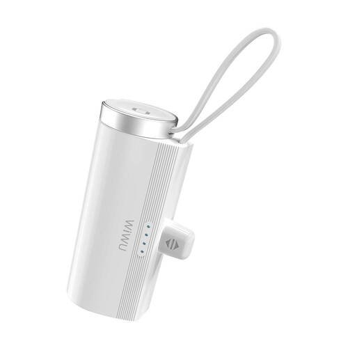 Wiwu Wi-W026 Capsule Serisi 2in1 Mini Taşınabilir Standlı Askılı Type-C PD Powerbank 5000mAh