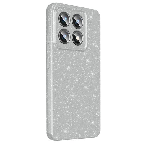 Xiaomi 14T Pro Kılıf Kamera Korumalı Simli Parıltılı Lüks Silikon
