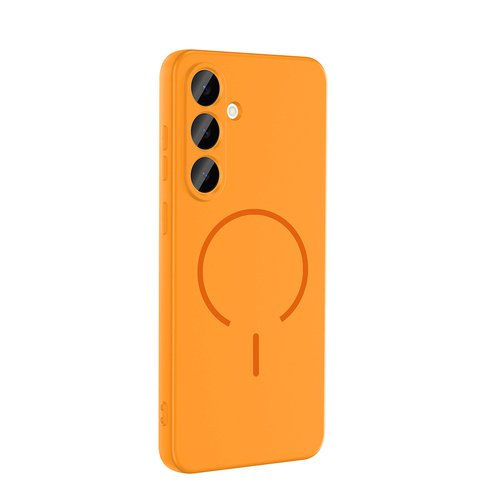 Galaxy S24 FE Kılıf Kamera Çıkıntılı Magsafe Şarj Özellikli Lüx Meta Kapak