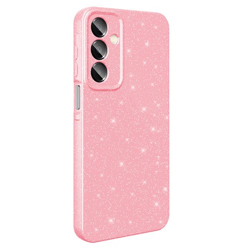 Galaxy A16 Kılıf Kamera Korumalı Simli Parıltılı Lüks Silikon