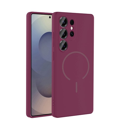 Galaxy S24 Ulta Kılıf Kamera Çıkıntılı Magsafe Şarj Özellikli Lüx Meta Kapak