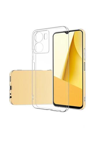 Vivo Y16 Kılıf İnce ve Esnek Şeffaf Süper Silikon