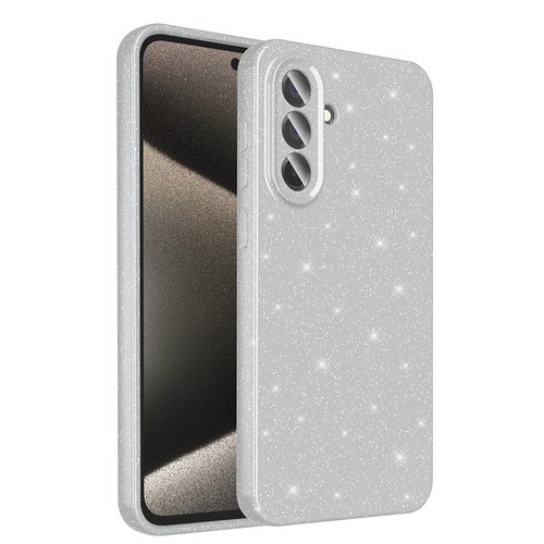 Galaxy A36 Kılıf Kamera Korumalı Simli Parıltılı Lüks Silikon