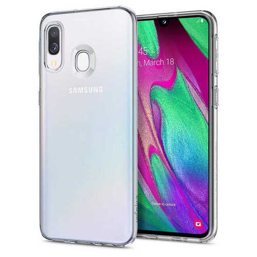 Galaxy A40 Ultra İnce Esnek Sararmaz Şeffaf Süper Silikon Kılıf