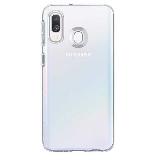 Galaxy A40 Ultra İnce Esnek Sararmaz Şeffaf Süper Silikon Kılıf