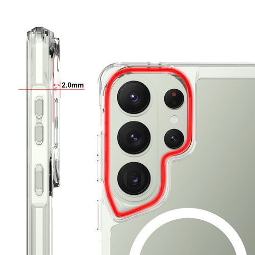 Galaxy S26 Ultra Kılıf Magsafe Şarj Özellikli Kamera Çıkıntılı T-Max Magsafe Kapak