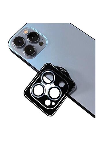 Apple iPhone 13 Pro Uyumlu CL-09 ​​​​Kamera Lens Koruyucu Kolay Takma Aparatlı