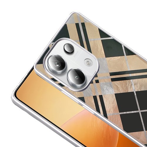 Redmi Note 13 Pro 4G Kılıf Parlak Desenli İnce Tasarım Mep Kapak