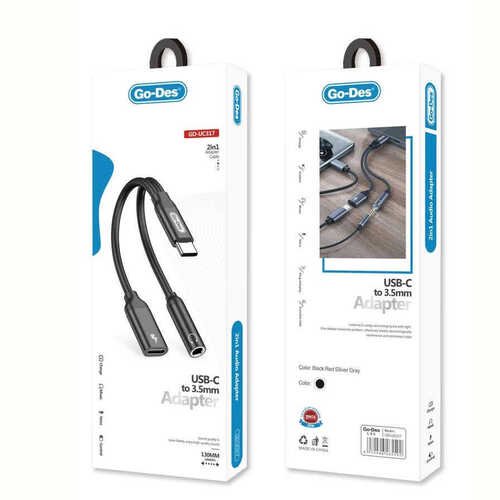 GD-UC317 Go Des Type-C To 3.5mm Adaptör