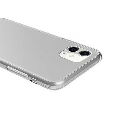 iPhone 12 Kılıf 360 Tam Koruma Şeffaf Silikon