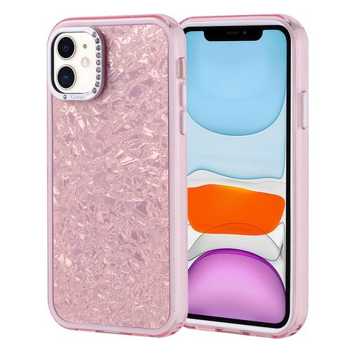 iPhone 11 Kılıf Taşlı Işıltılı Tasarım Kamera Çıkıntılı Kapi Kapak