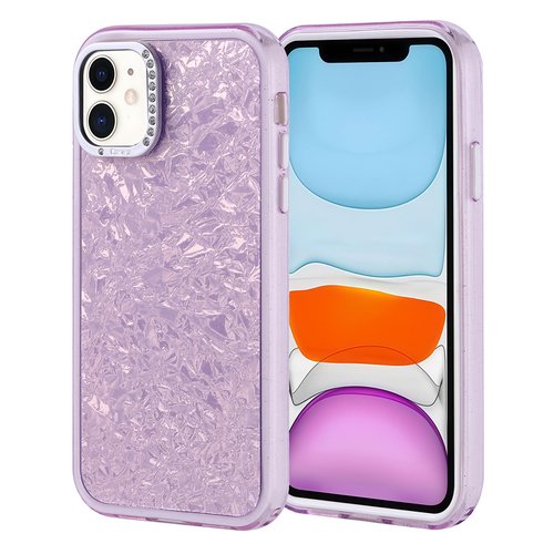 iPhone 11 Kılıf Taşlı Işıltılı Tasarım Kamera Çıkıntılı Kapi Kapak