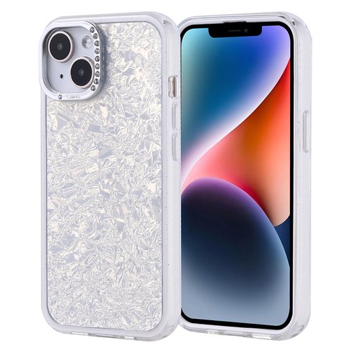 iPhone 14 Kılıf Taşlı Işıltılı Tasarım Kamera Çıkıntılı Kapi Kapak