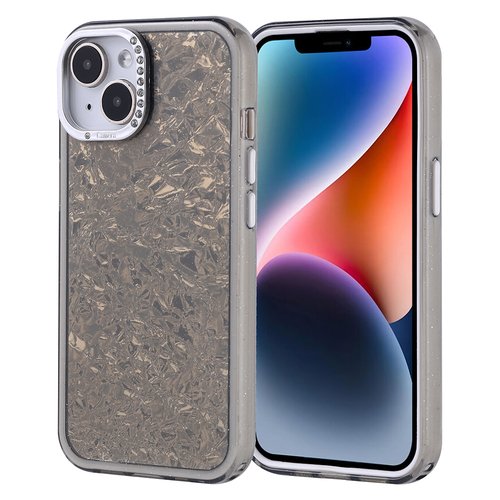 iPhone 14 Kılıf Taşlı Işıltılı Tasarım Kamera Çıkıntılı Kapi Kapak