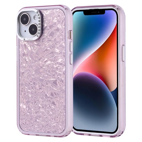 iPhone 14 Kılıf Taşlı Işıltılı Tasarım Kamera Çıkıntılı Kapi Kapak